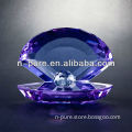 Pearl inside Blue Crystal Glass Shell